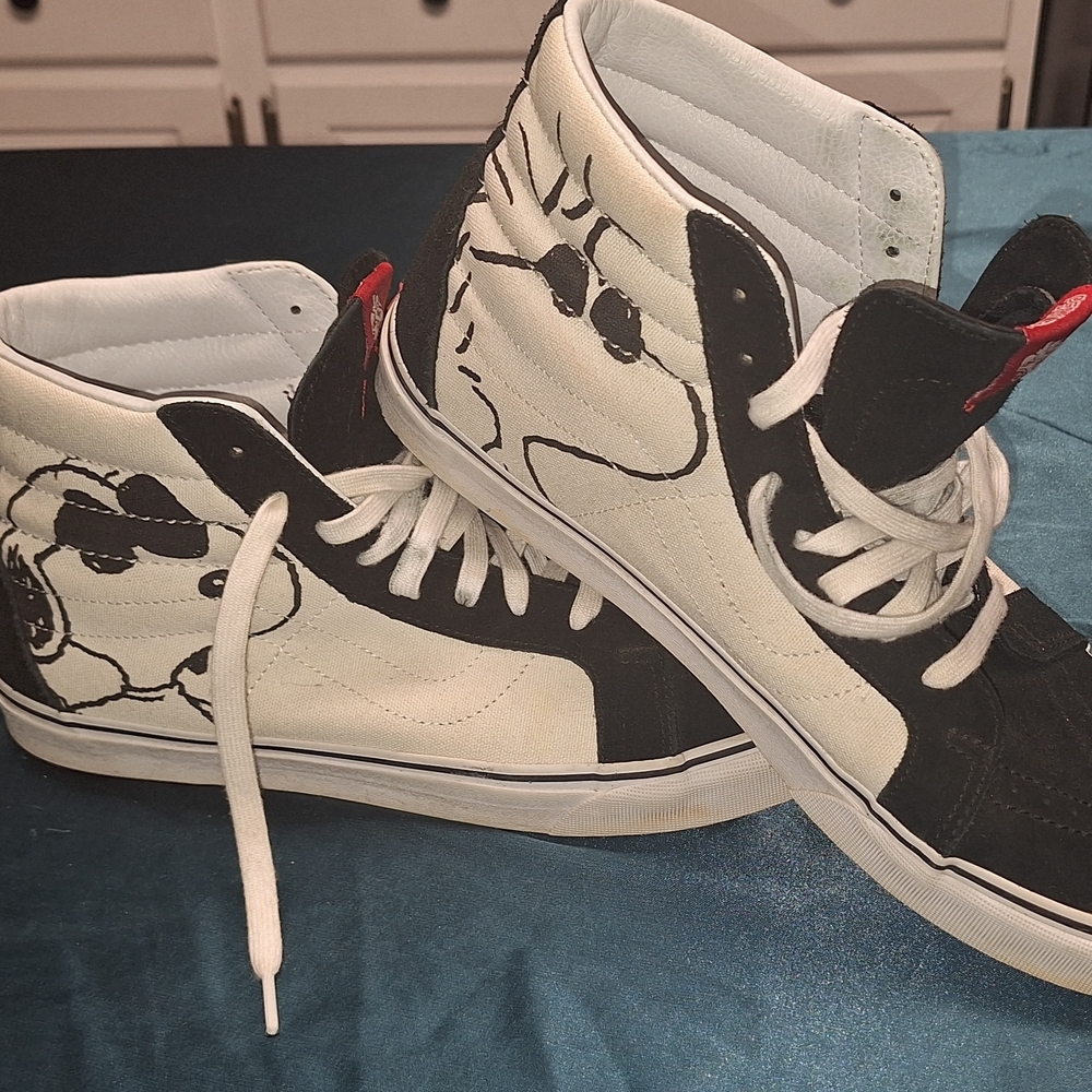 Vans Black and White Kids High-Top Sneakers